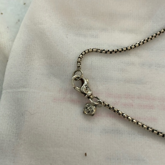 Absolutely Beautiful David Yurman Hampton Blue Topaz Pendant with Diamonds. - Picture 6 of 10